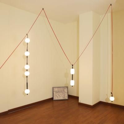 LED Indoor Lights Designer Flexible Linear 3000K/6000K Glass Acrylic Shade Decoration Chandelier Pendant Ceiling Spot Track Lamp Light