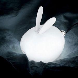 Rechargeable Rabbit Silicone Touch Control LED Table Desk Lamp with 7 Colors