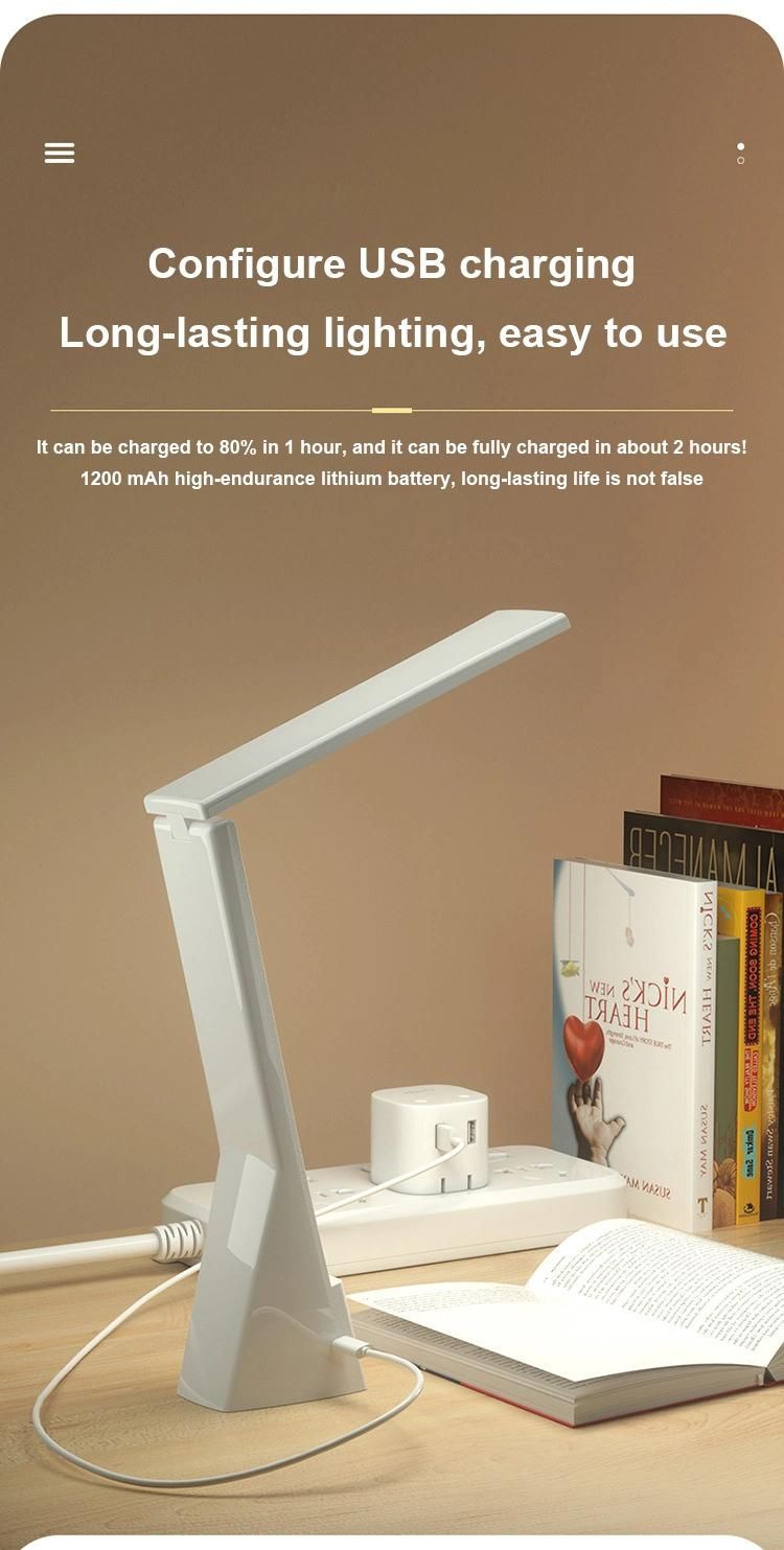 Dropshipping Wholesale Room Decorative Table Lamp Rechargeable LED USB Home Desk Lamp Reading Lamp