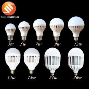 3W/5W/7W/9W/12W/15W/18W/24W/36W Plastic LED Bulb Light Lamp