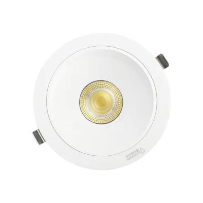 Dimmable High CRI90 7W 12W 18W 30W LED COB Spotlight Downlight Recessed Factory Supply