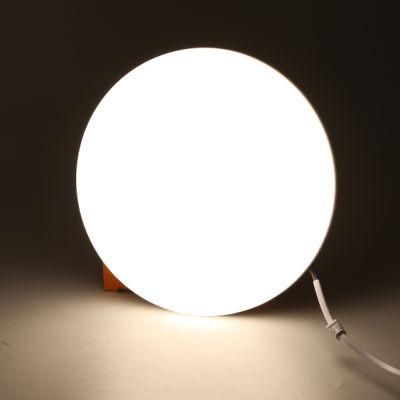 Tricolor Smart Round LED Panel 24W Super Bright Dimmable LED Panel Light with Frameless