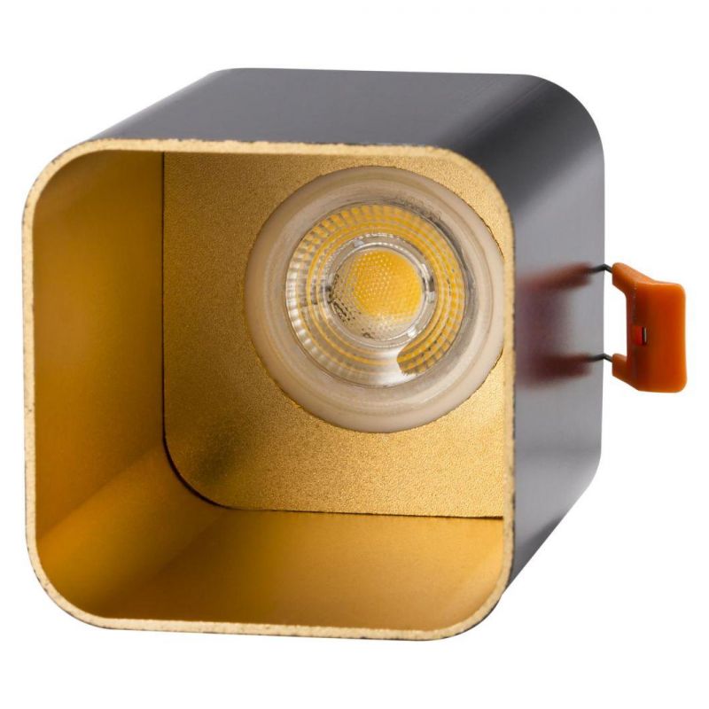 Supermarket Modern LED Square 3W Recessed Mini LED Downlight Spot Lamp Luxury Brass