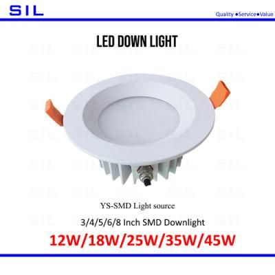 Downlight Suppliers 20W 25W SMD LED Downlight Waterproof Recess Downlight IP65 MR16 Bathroom Toilet Down Lights