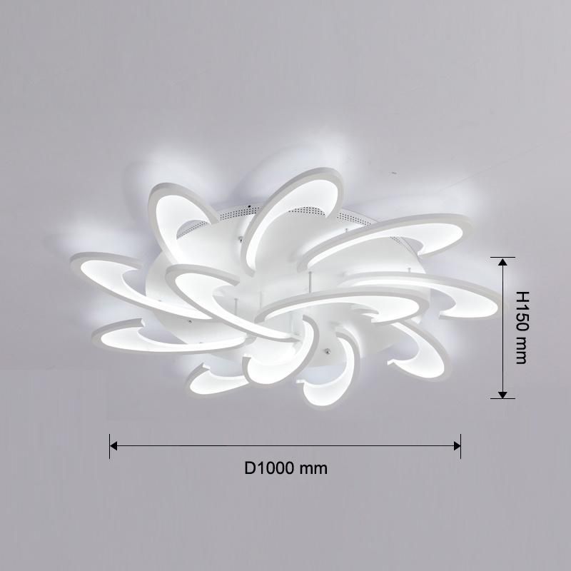 Chandelier Flower Lamp Minimalist LED Ceiling Lighting