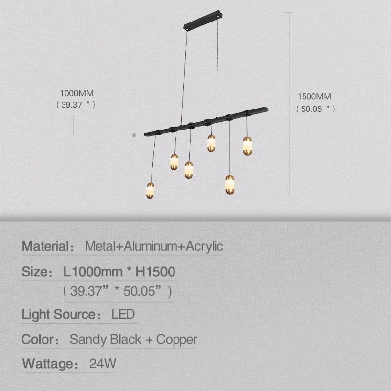 Masivel Chandelier European Style Indoor Home Hanging LED Pendant Light