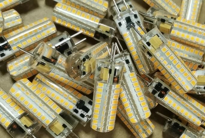 G4 Gy6.35 Chandelier Light Bulb 2835SMD 72LED Silicon Cover 4W 12V Lamp LED for Hotel