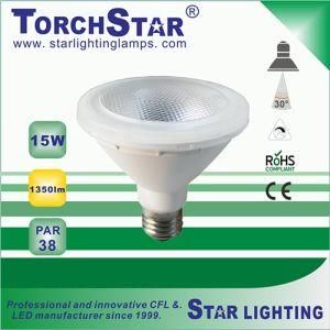 Aluminum Plastic 15W PAR38 LED Spot Bulb with 30 Degree Beam Angle