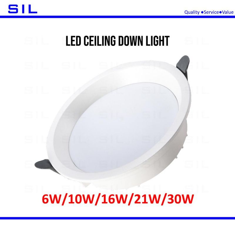 High Lumen 16watt Flush Mounted Recessed LED Down Light LED Downlight