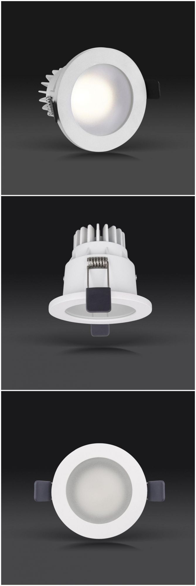 R6865 6W10W High Quality Frosted Glass Waterproof Commercial LED Downlight