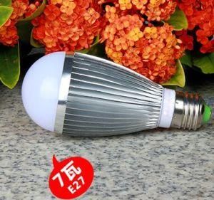 LED Aluminum Bulb with Silver Cover in 3/5/7/9/12 Watt Optical