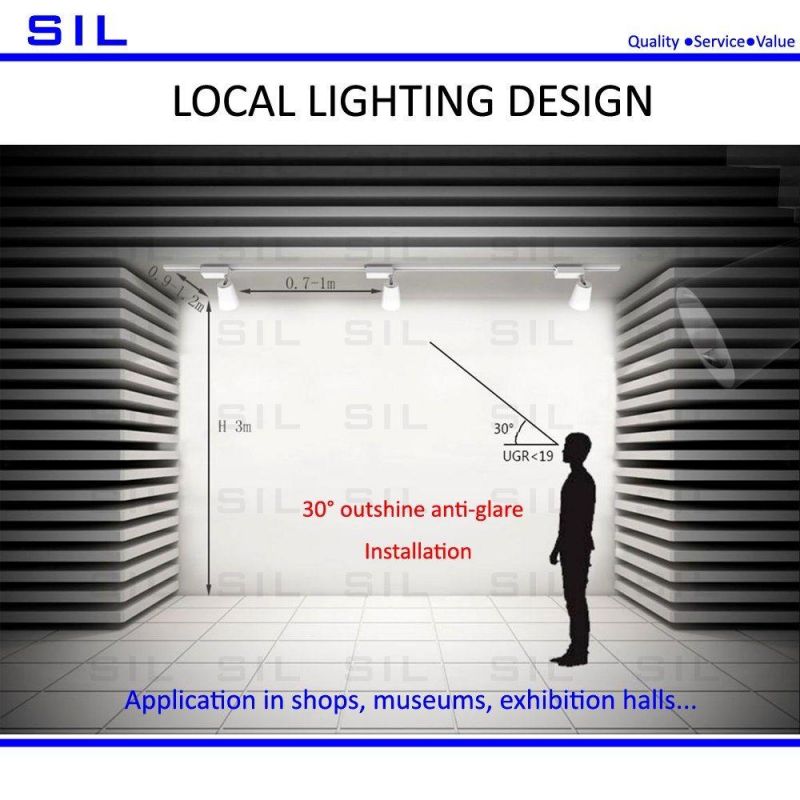 25W LED Track Light Shop Focus Lamp Retail Spot Lighting Fixtures Spotlights Linear Magnetic Rail Tracking Lamp