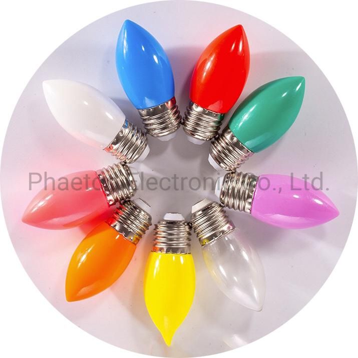 C35 Candle 1W 2W 3W SMD E14 E27 LED Color Holiday Christmas Light Bulb