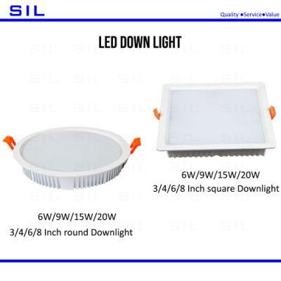 Hot Sale ODM OEM Aluminum Dimmable Commercial SMD Ceiling Recessed 15W LED Down Light