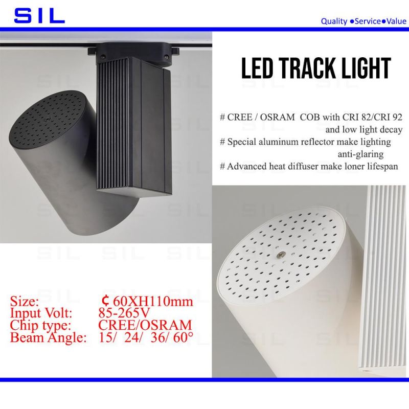 LED Track Light 10watt COB Track Lamp Rail Spotlights LED Track Light