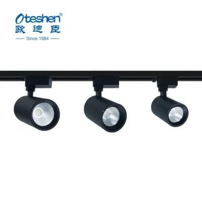 24W COB Aluminum Commercial LED Track Light Rotate Spotlight Indoor