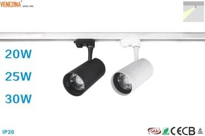 T6089 TUV Certified Ugr14 COB LED 20W/25W/30W LED Track Spotlight