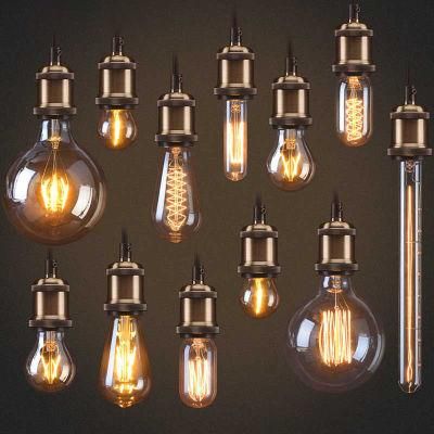 Retro Edison Light Bulb E27 110V 220V 40W St64 T45 G80 G95 G125 Dimmable Edison Lamp Ampoule Vintage Filament Incandescent Lamp