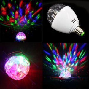 3W E27 Stage Rotating RGB Disco Bulb