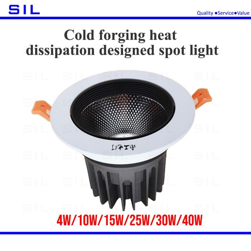 3CCT 4W Commercial Bedroom Kitchen Hotel COB Recessed Indoor Ceiling Spot Light LED Spotlight