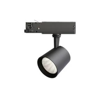 Supermarket Spot Light 18W/30W/40W Black/White 1phase/3phase Adapter Lamp for LED Track Light