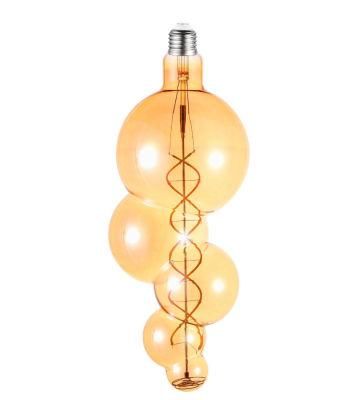 LED Bulb Lamp COB 4W Glass Filament Decoration Ypt5