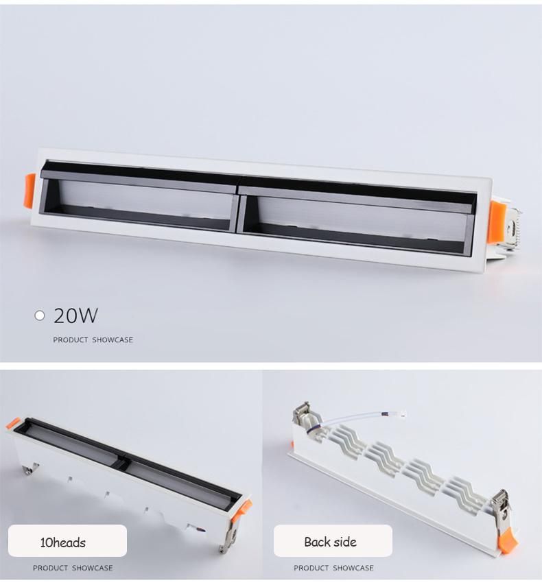 Wholesale Polarized Linear Tri-Proof Fixture Spotlight Recessed Deep Anti-Glare LED Wall Washer Down Light for Commercial Lighting