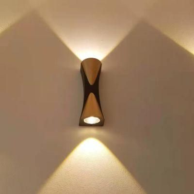 Waterproof Die Casting Aluminium High Luminous Household Hotel Corridor Garden Funnel Shape Bathroom Wall Lights Brass