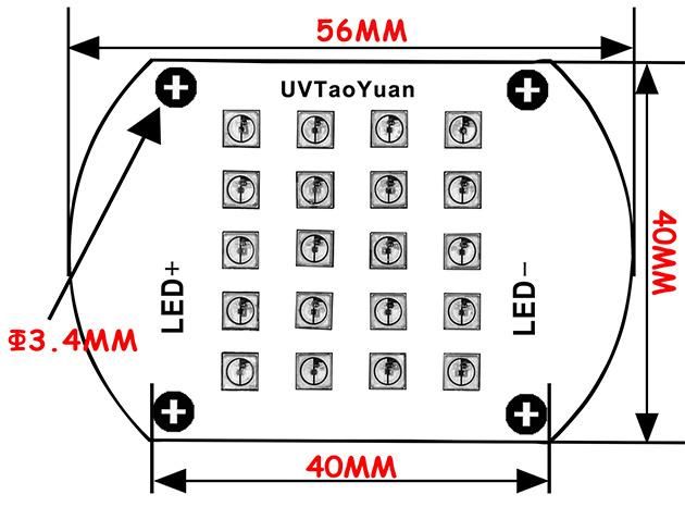 UVC LED Module Uvgi LED System UV Sterilization Ultraviolet Light