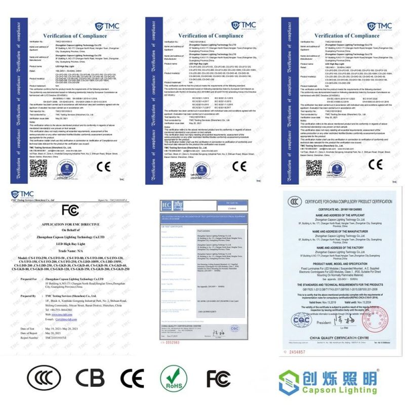 3years Warranty High Lumens 120lm Per Watt IP65 LED Warehouse UFO High Bay Light
