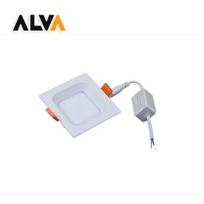 High Power Glareless Downlight Square 10W LED Panel Light