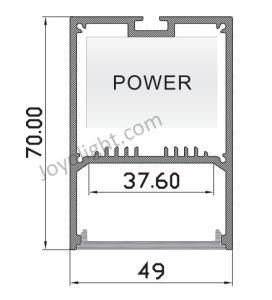 Linear Aluminum LED Profile (49*70mm)