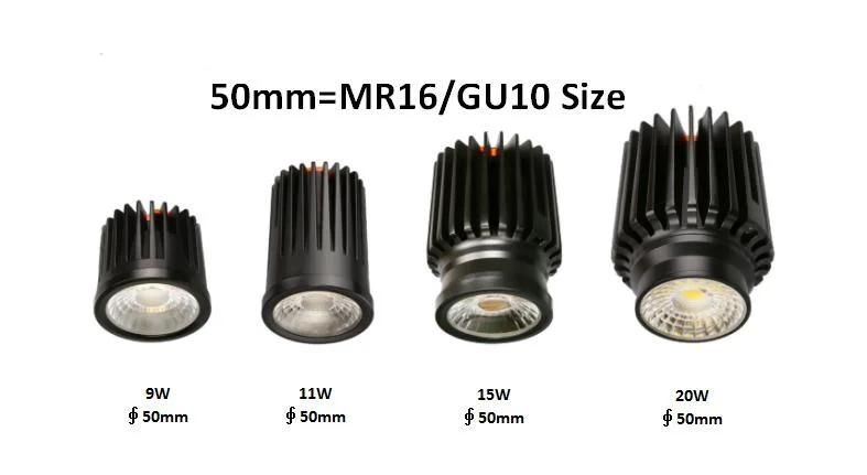 High End Product Aluminum Down Light Lens Version GU10 LED Downlight IP65 MR16 Module