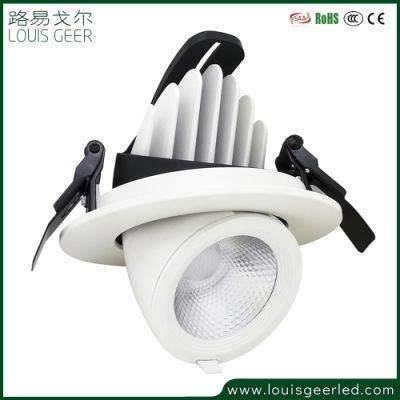 Anti-Glare Ugr19 Flicker Free Ceiling Light Sdcm&lt;4 COB 25W LED Downlight for Shops