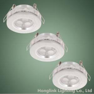 IP23 3W LED Aluminum Fire Rated Recessed Ceiling LED Downlight