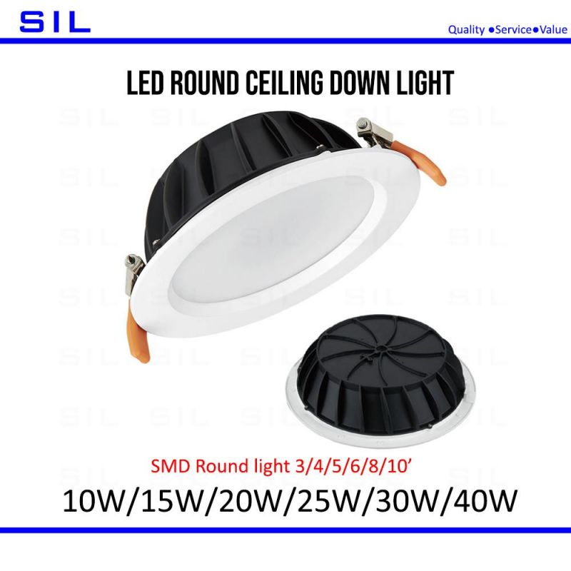 High Quality Patented Die Casting Aluminum Downlight 25W SMD Ceiling Recessed Light LED Down Light