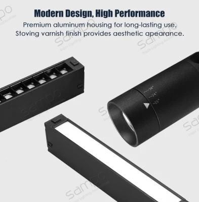 220V 48V Magnetic LED Track Light 3CCT Intelligent Magnetic Light