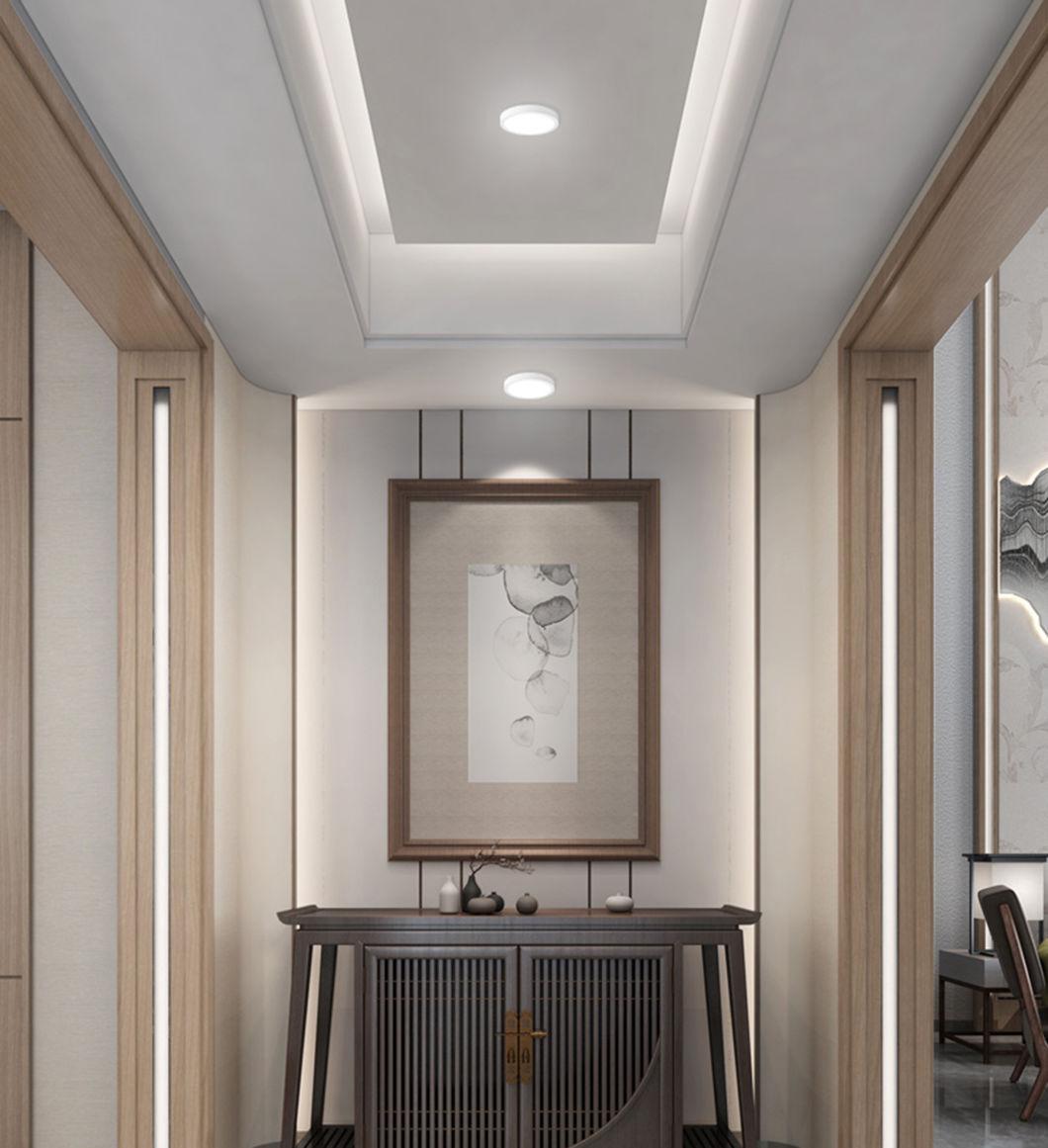 White IP44 Aluminum SMD Embedded Square Round Ultra Thin Slim LED Ceiling Surface Panel Light