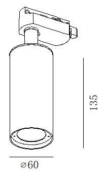 Modern Design Energy Saving 8W Spotlight for Railway System for Cabinet CE