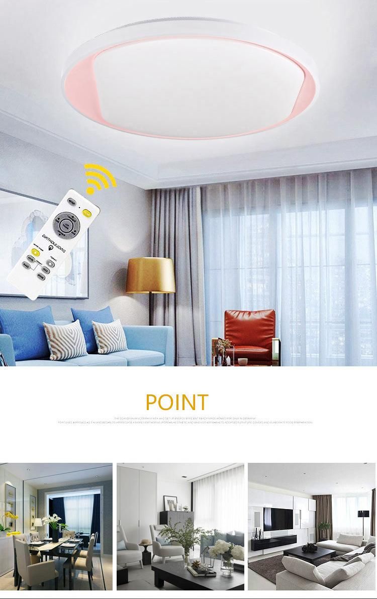 Decorative Bedroom Sensor Office 12V Fabric LED Ceiling Lamp with Energy Ceiling Light