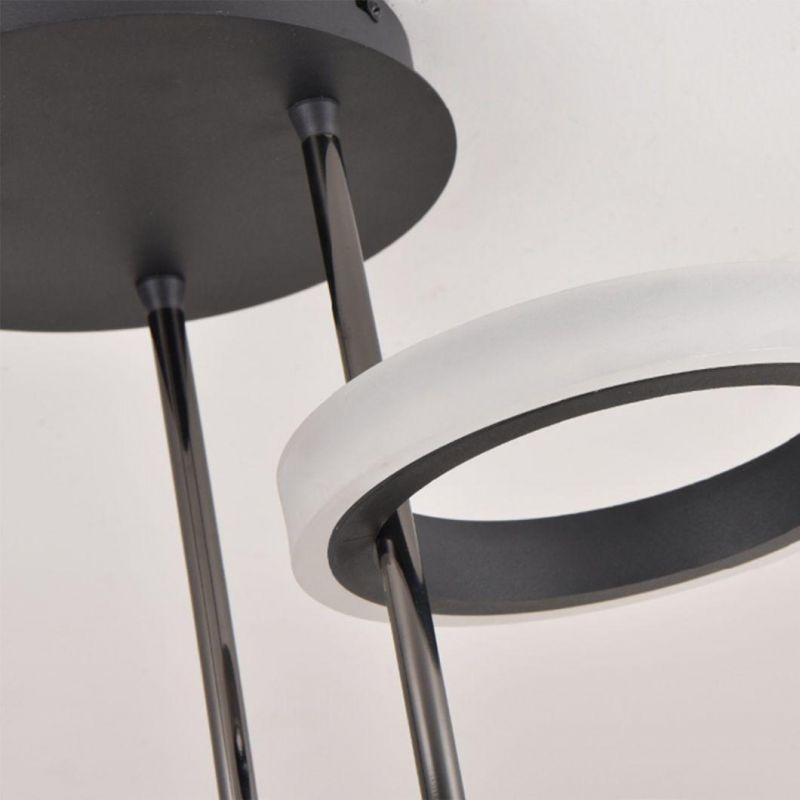 Masivel Simple Nordic Two-Ring Design Home Living Room LED Ceiling Light