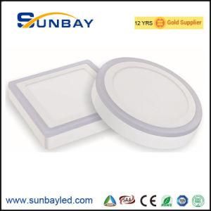 6W 9W 16W 24W Double Color Square LED Panel Surface Mounted