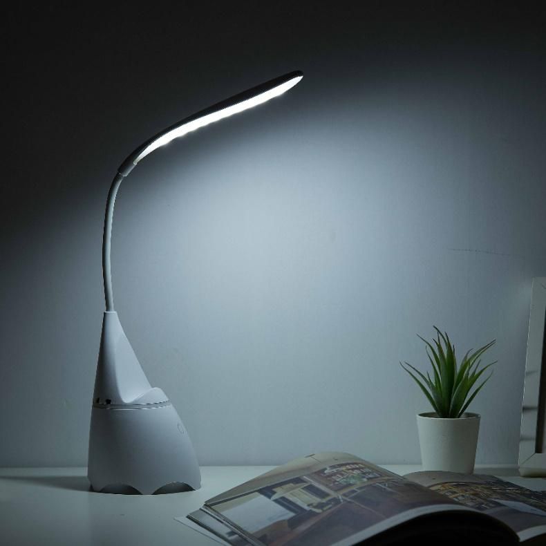Dimmable Reading Light Bluetooth Wireless Speaker USB Charging Music LED Table Lamps