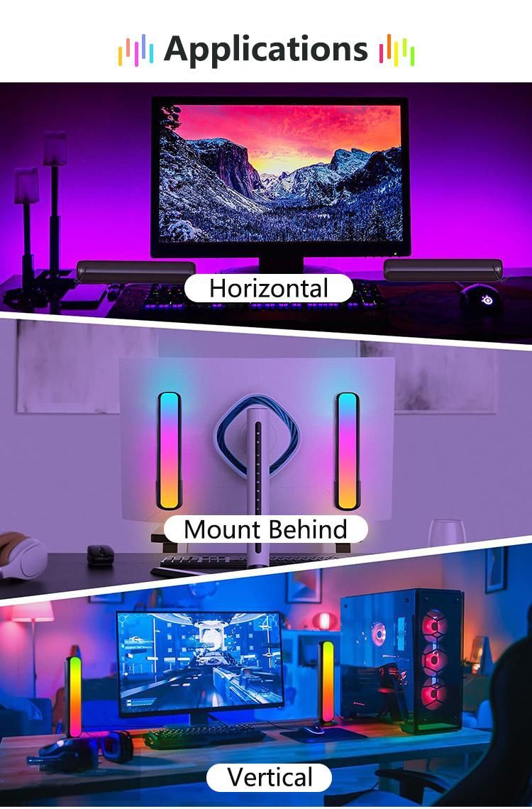 44*280*90mm PC+PVC Smart Ambient Light for DC5V