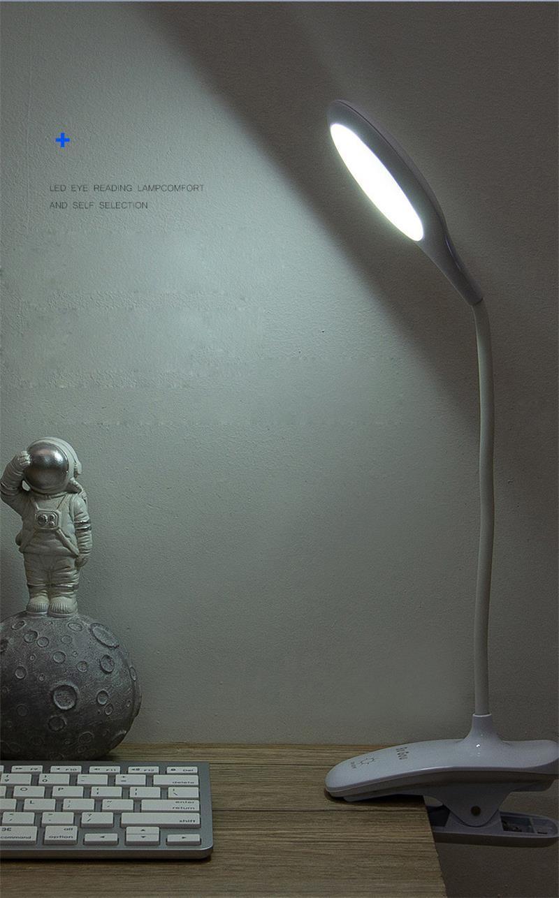 Nordic Indoor USB Clip Light Reading Book Night Light Mini LED Desk Lamp