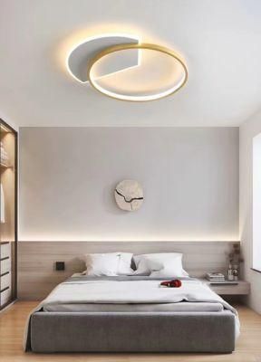 Halo Ring LED Pendant Light Golden Housing