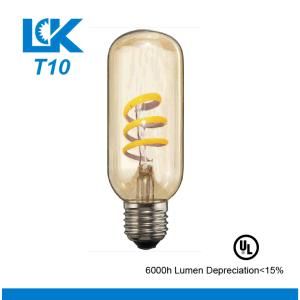 6W 650lm T10 New Spiral Filament Retro LED Light Bulb
