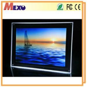 Table-Top Funny Acrylic LED Photo Frame for Advertising (CST01-A3L-02)