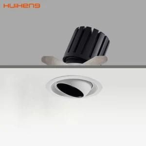 Adjustable Recessed Aluminium 75mm Cut Hole 15W LED Ceiling Spot Down Light