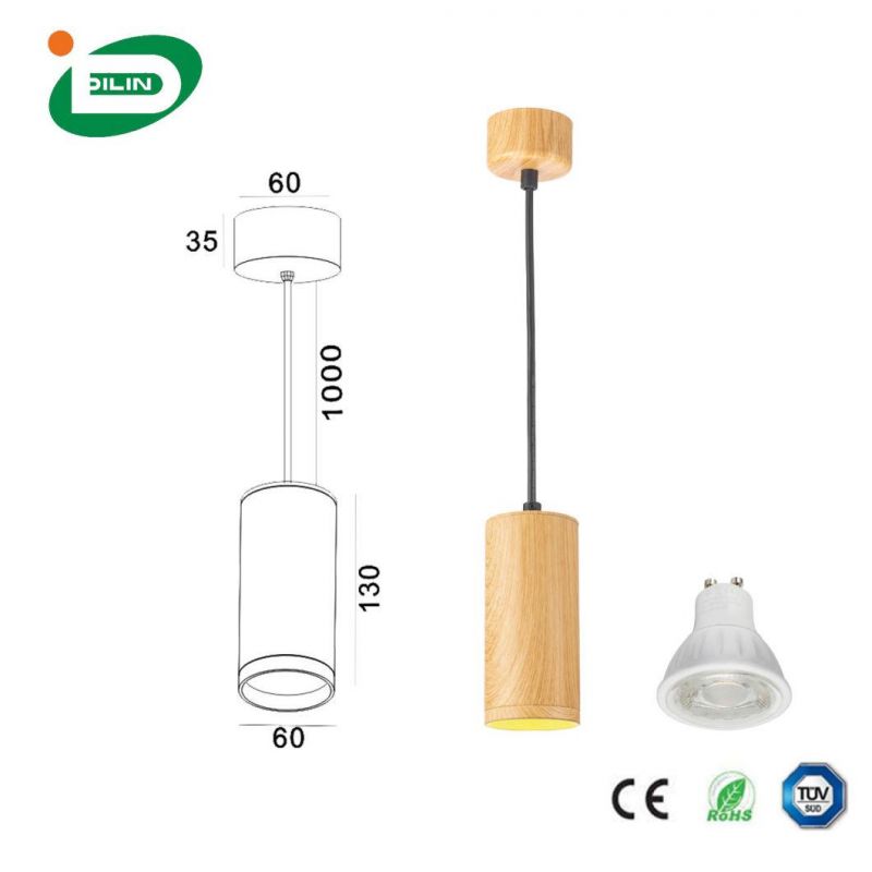 Modern Fixture Aluminum Tube Ceiling Pendant Lamp IP44 GU10 LED Bulb Lighting for Architecture Project